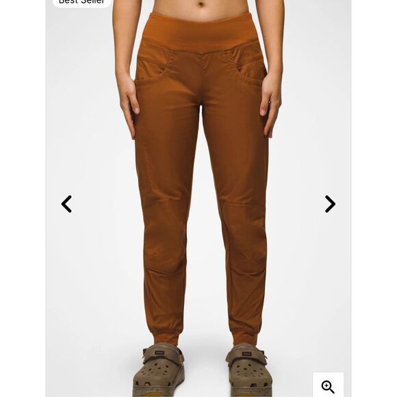 NWT$98 Prana Women's Elastic Waist Kahab Jogger Pull-on Hiking Pants Clay Large - Picture 8 of 8